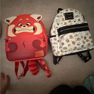 Loungefly Red and White Kids Backpack Set